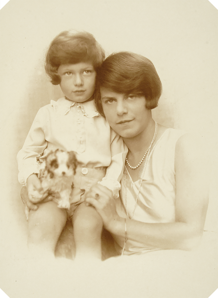 Portrait of Gerard and his mother
