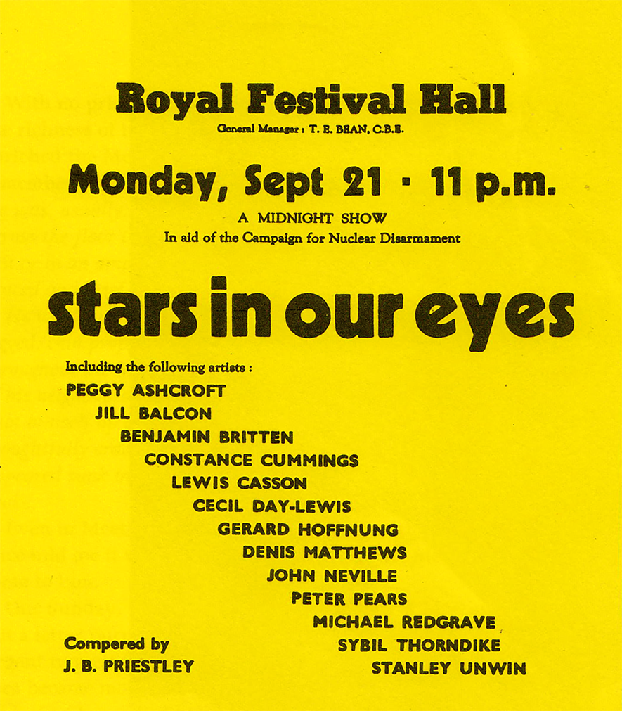 Royal Festival Hall Stars in our Eyes poster